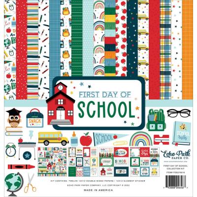 Echo Park First Day Of School Designpapiere - Collection Kit